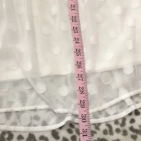 Gilli White / Off White Polka Dot Summer Dress Size Small - Picture 14 of 16